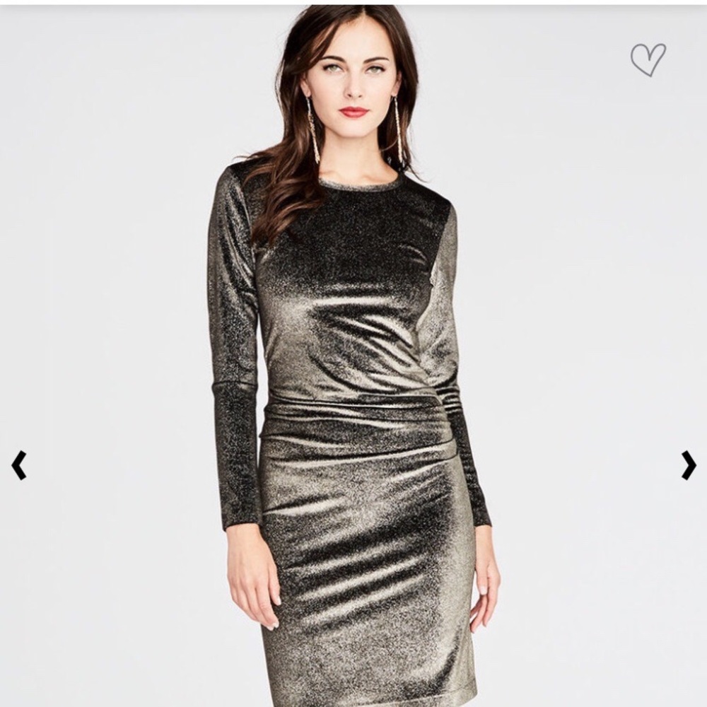 Rachel Roy Draped Long Sleeve Dress
